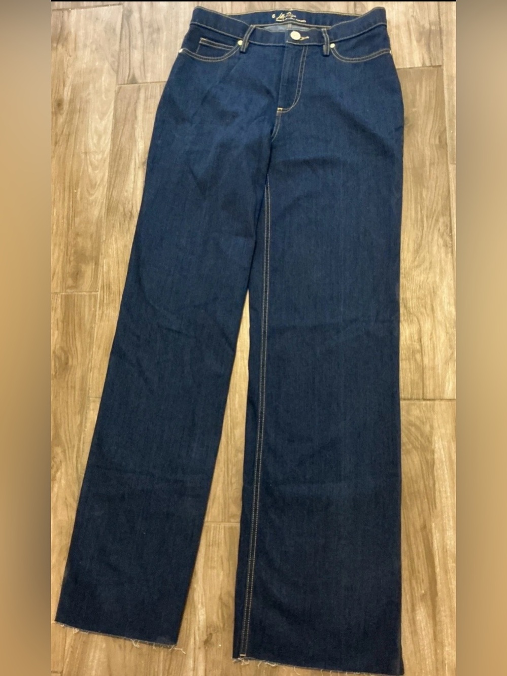 Lilly Pulitzer Aniston High Rise Straight Jeans Dark Wash Size 6 New With Tags